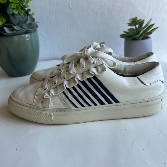 Tory Burch Ruffle Fashion Sneakers, White, 8 M - Picture 4 of 14